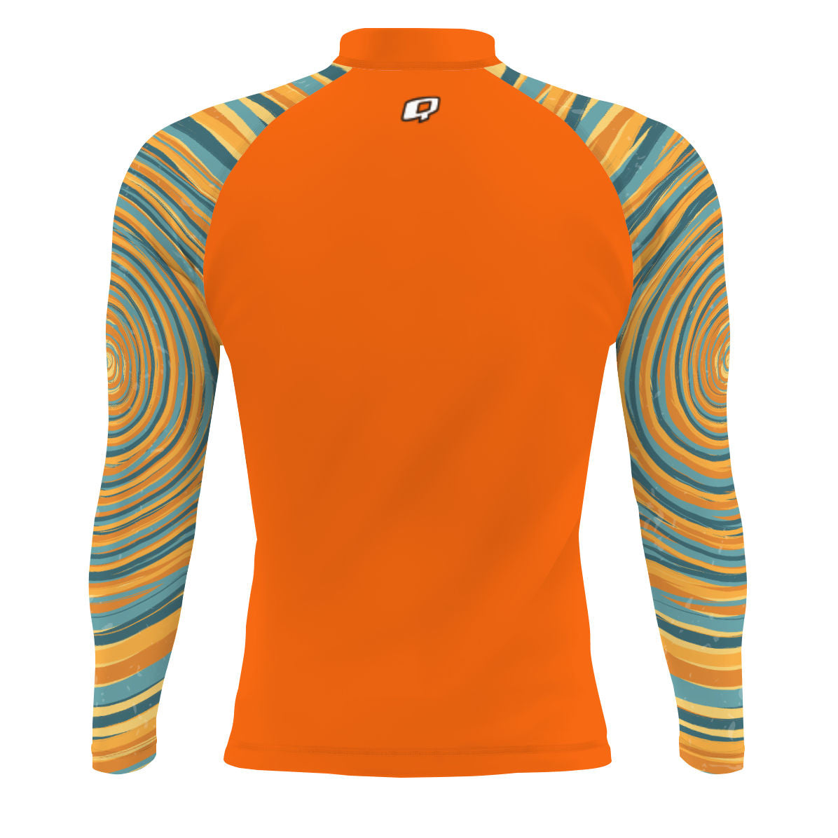 Blue and Yellow Sunset - Men's Surf UPF50+ Long Sleeve Rash Guard