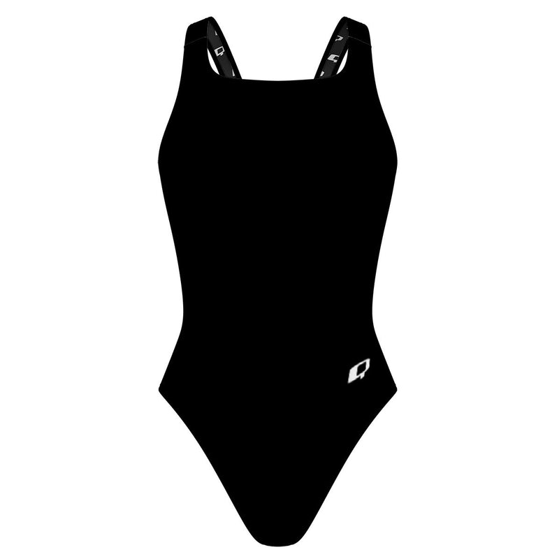 Solid Black - Classic Strap Swimsuit