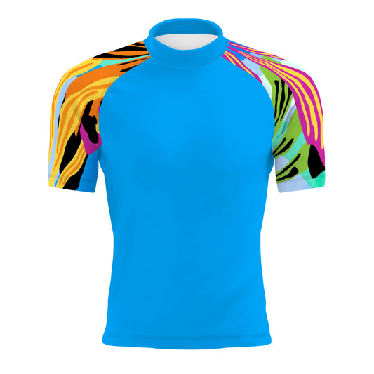 Underwater Spring - Men's Surf UPF50+ Short Sleeve Rash Guard