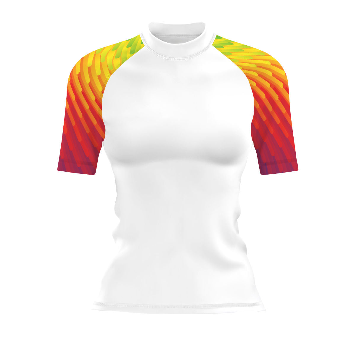 Rainbow - Women's Surf UPF50+ Short Sleeve Rash Guard