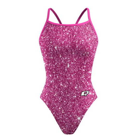 Pink Glitter Bomb - Sunback Tank