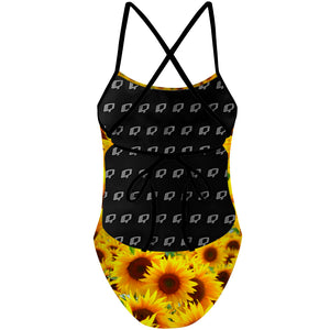 Sunny Sunflowers - Tieback One Piece Swimsuit