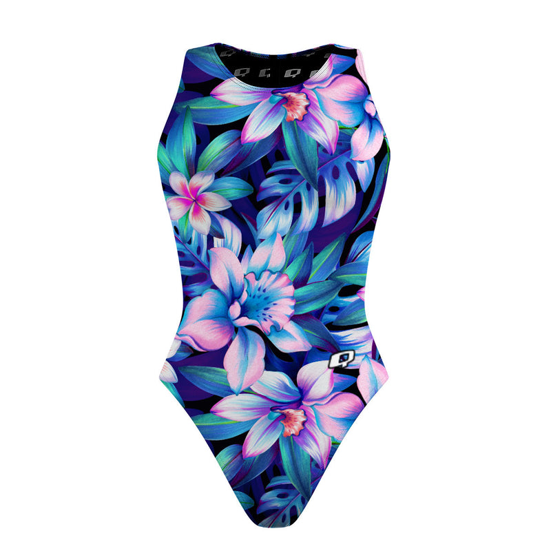 Outstanding Orchids - Women Waterpolo Swimsuit Classic Cut