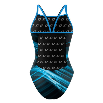 Dynamic Blue - Sunback Tank Swimsuit