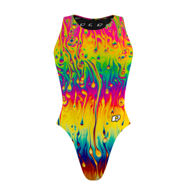 Melt Tie Dye Women's Water Polo Suit Cheeky Cut | Q Swimwear