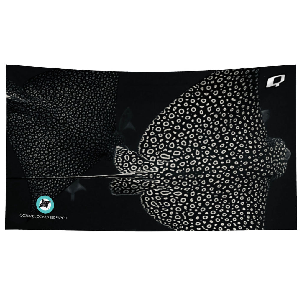 Eagle Ray Black - Microfiber Swim Towel