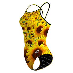 Sunny Sunflowers - Skinny Strap Swimsuit