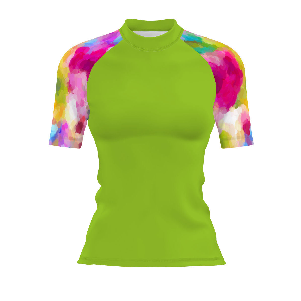 Spring Flowers - Women's Surf UPF50+ Short Sleeve Rash Guard