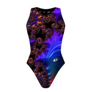 Splendid Spirals - Women Waterpolo Swimsuit Classic Cut