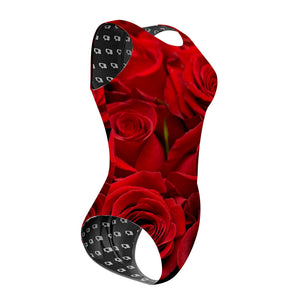 Radiant Roses - Women Waterpolo Swimsuit Classic Cut