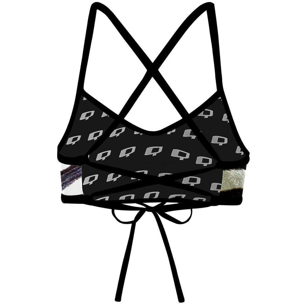 Zebra -  Ciara Tieback Bikini Top
