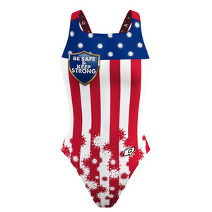Be safe USA Classic Strap Swimsuit