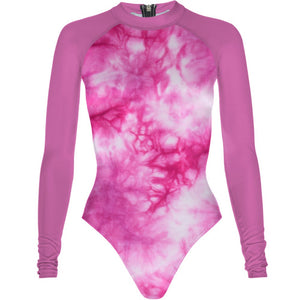 Tie Dye Pink - Surf Swimming Suit Classic Cut