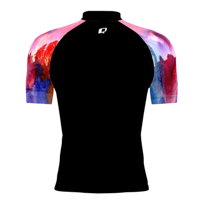 California Sunset - Men's Surf UPF50+ Short Sleeve Rash Guard