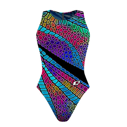 Poissons Libres/Dragonfly Wings Women Waterpolo Reversible Swimsuit Classic Cut