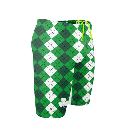 Green Plaid Jammer Swimsuit