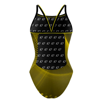 Mosaic Halftone - Sunback Tank Swimsuit