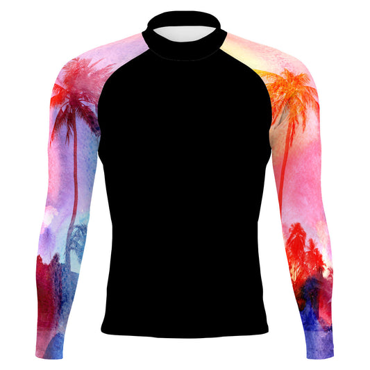 California Sunset - Men's Surf UPF50+ Long Sleeve Rash Guard