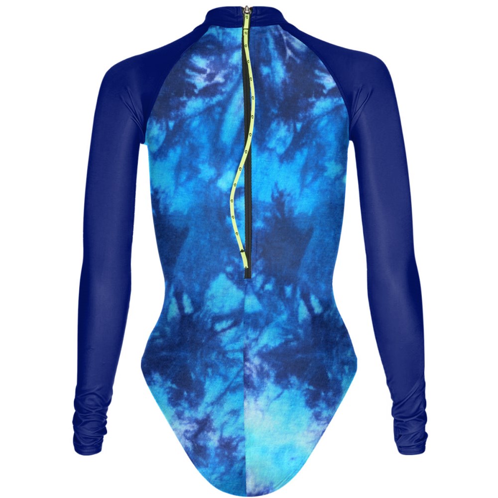 Tie Dye Blue - Surf Swimming Suit Classic Cut