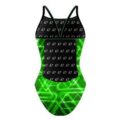 Neon Alien - Sunback Tank Swimsuit