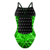 Neon Alien - Sunback Tank Swimsuit