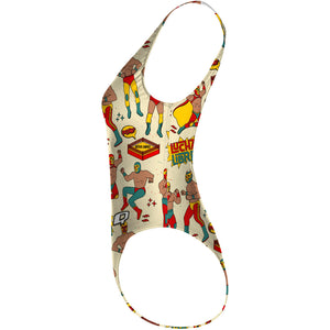 Lucha Libre - High Hip One Piece Swimsuit