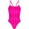 Hot Pink Plaid - "Y" Back Swimsuit