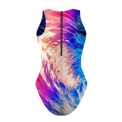 Light on the Water/Mystic Waves Women Waterpolo Reversible Swimsuit Classic Cut
