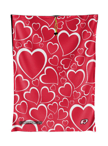 Double Hearted Mesh Bag
