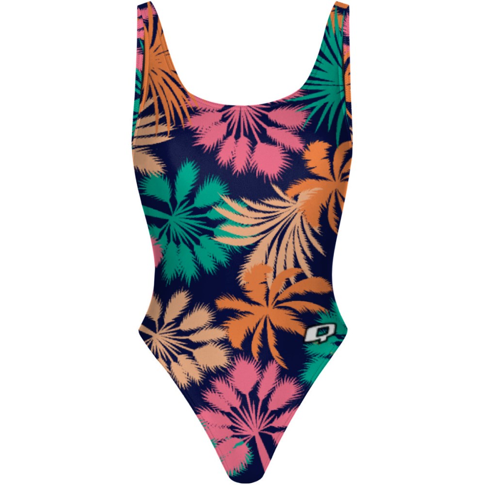 Blue Palms - High Hip One Piece Swimsuit
