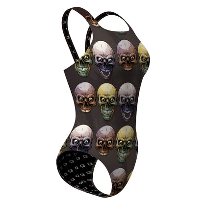 Crazy Skulls - Classic Strap Swimsuit