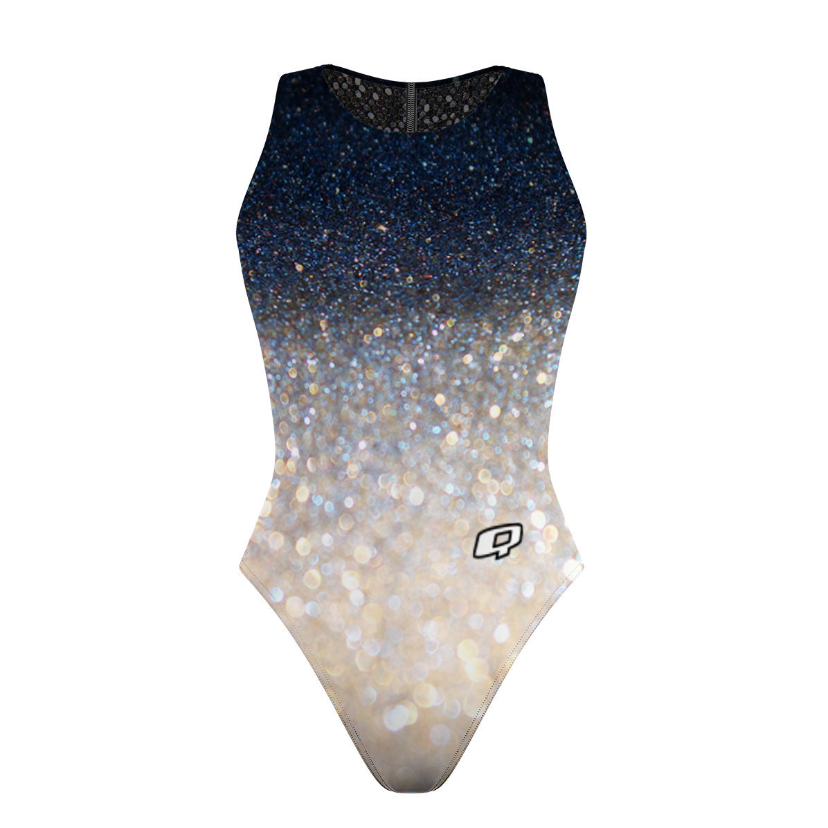 Glamorous/Glitter Bomb Women Waterpolo Reversible Swimsuit Classic Cut