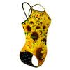 Sunny Sunflowers - Skinny Strap Swimsuit