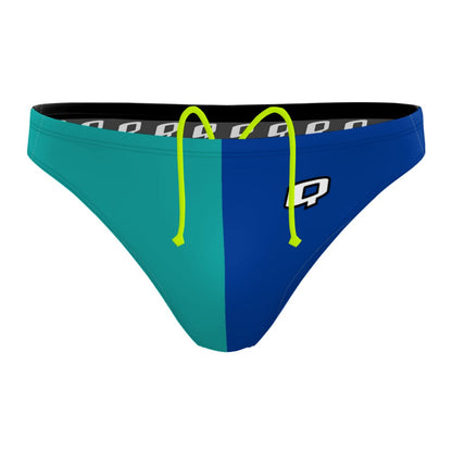 Tricolor Turquoise and Blue  Waterpolo Brief