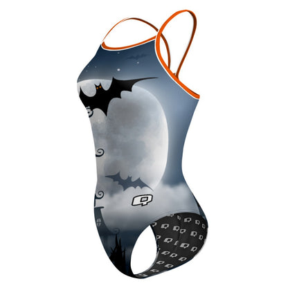 Scary Bats Skinny Strap Swimsuit