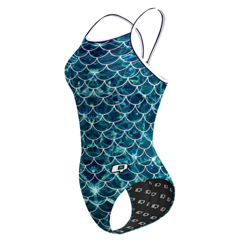 Scales Skinny Strap Swimsuit