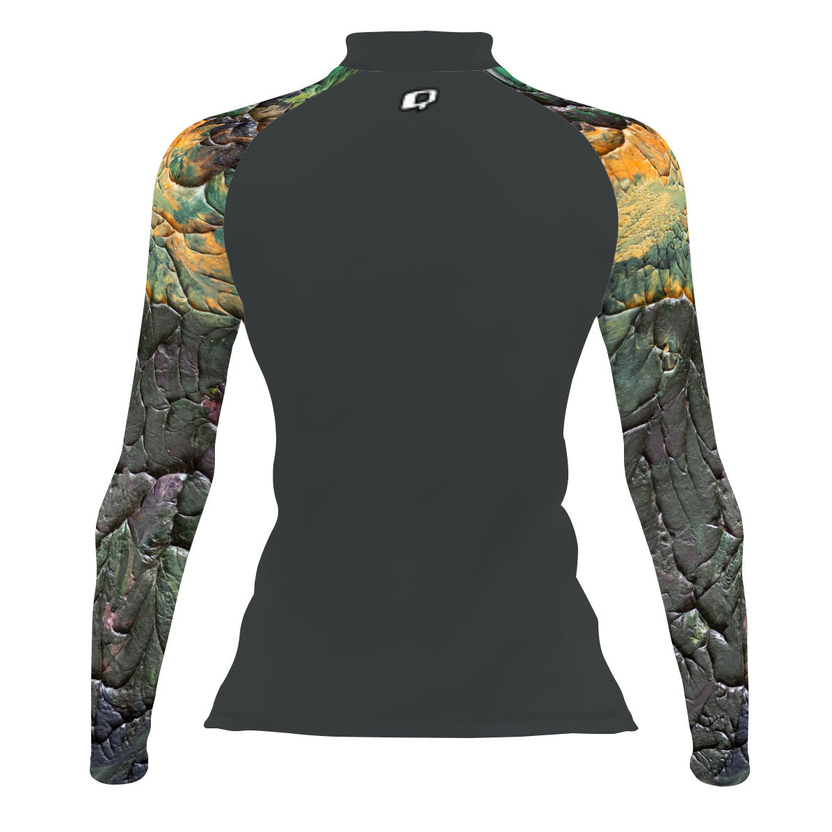 Green Splatter - Women's Surf UPF50+ Long Sleeve Rash Guard