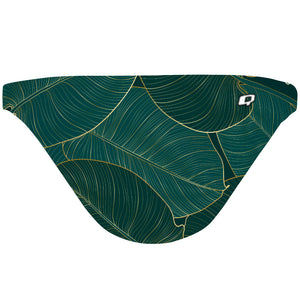 Leafy Green - Tieback Bikini Bottom