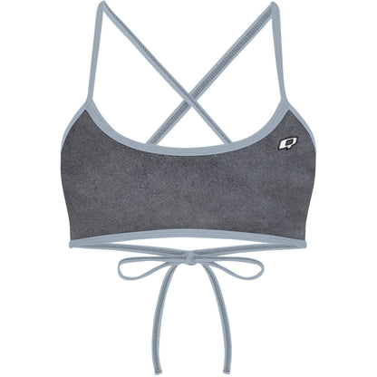 Gray Suede -  Ciara Tieback Bikini Top
