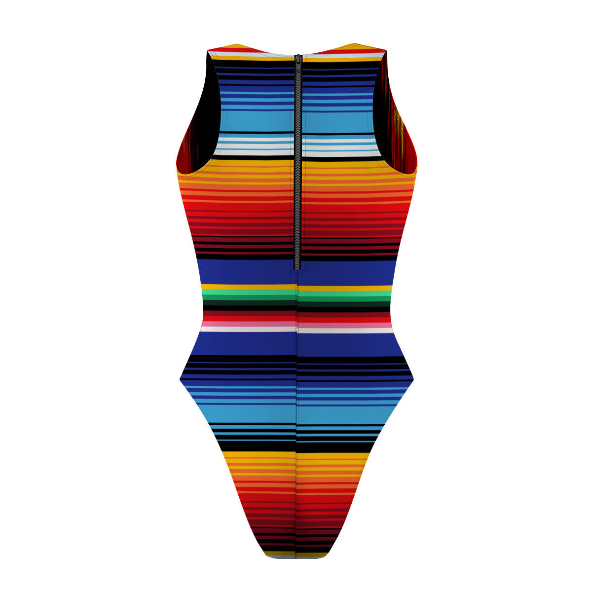 One Love/Sarape - Women Waterpolo Reversible Swimsuit Cheeky Cut