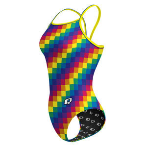 Mosaic Pride - Sunback Tank Swimsuit