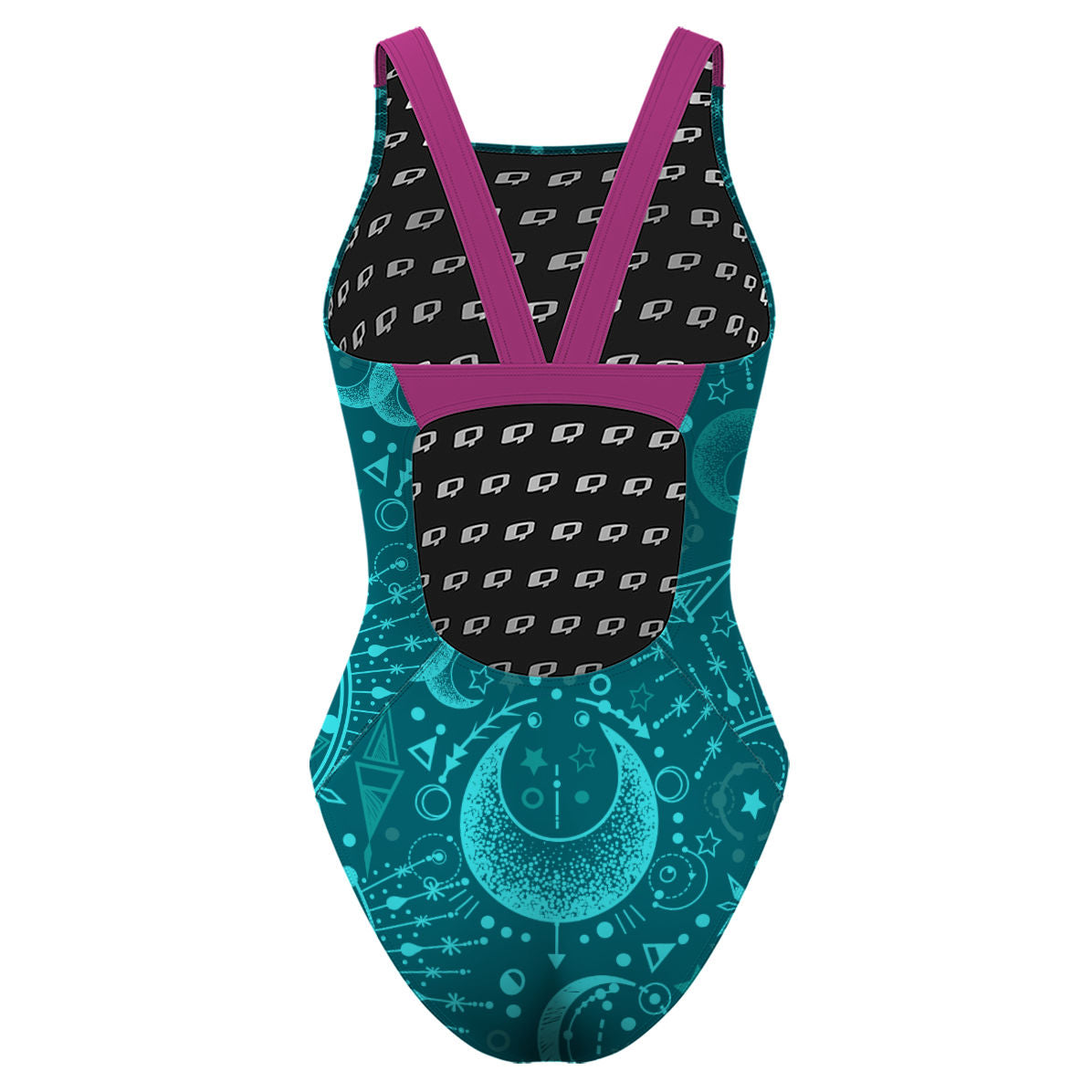 Cosmic Teal Magic- Classic Strap Swimsuit