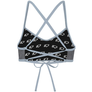Gray Suede -  Ciara Tieback Bikini Top