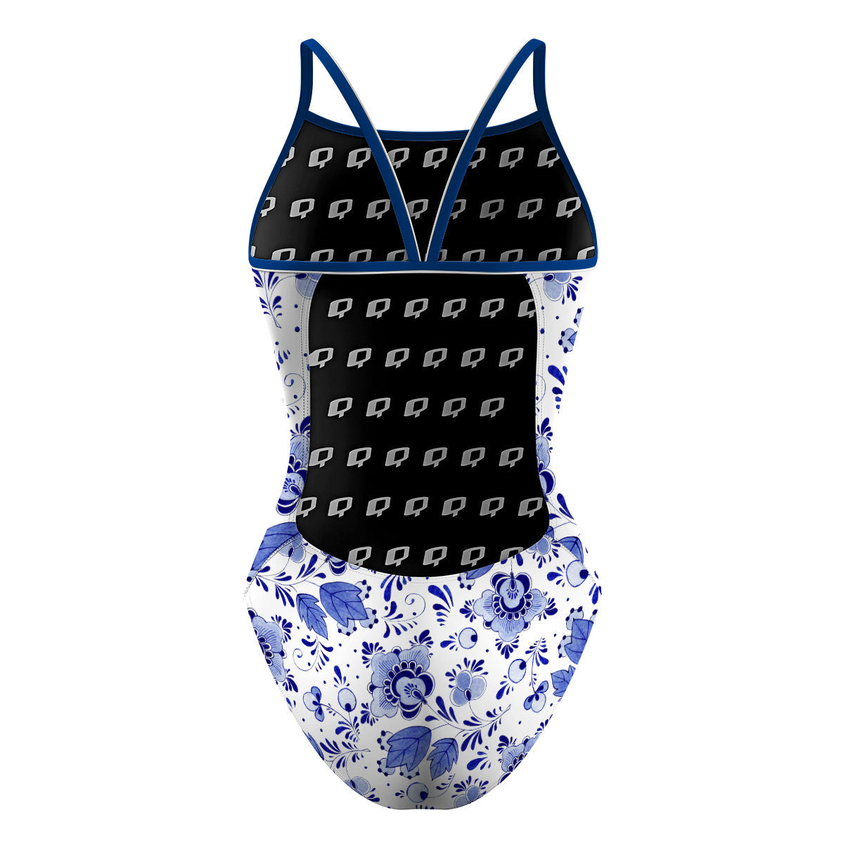 Delft Blue - Sunback Tank Swimsuit