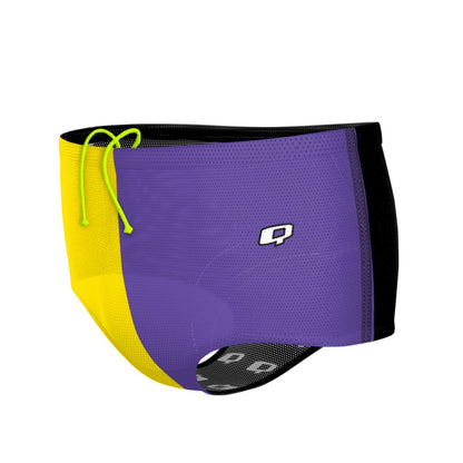 Tricolor Yellow and Purple Drag Suit