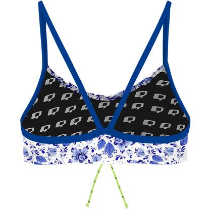 Delft Blue - Bandeau Bikini Top