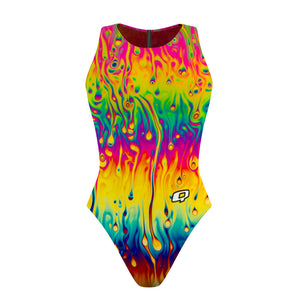 Tie Dye/Melt Tie DyeWomen Waterpolo Reversible Swimsuit Classic Cut