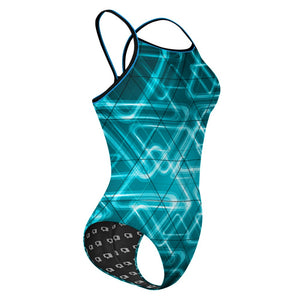 Neptune Neon Skinny Strap Swimsuit