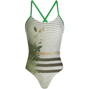 Forest - Tieback One Piece Swimsuit