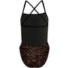 Coffee beans - Q "X" Back Swimsuit